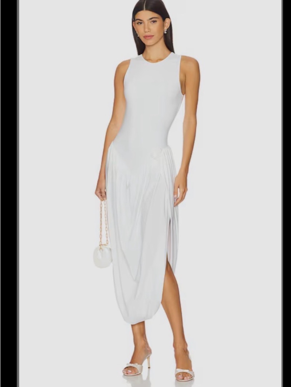 Maygel Coronel Marsalina  Dress-WHITE